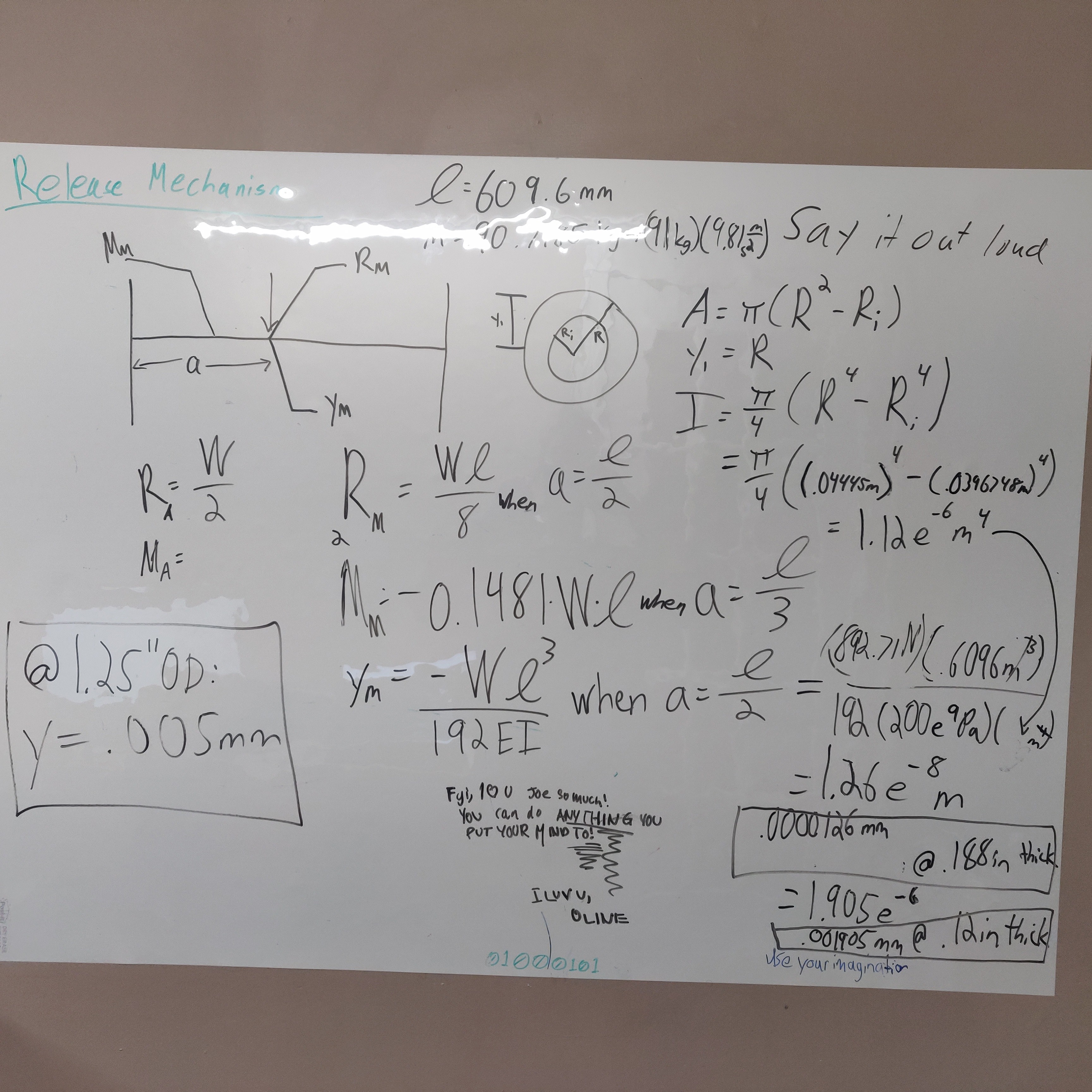 Beam and Fillet Weld Strength Calculation – Joe Brown